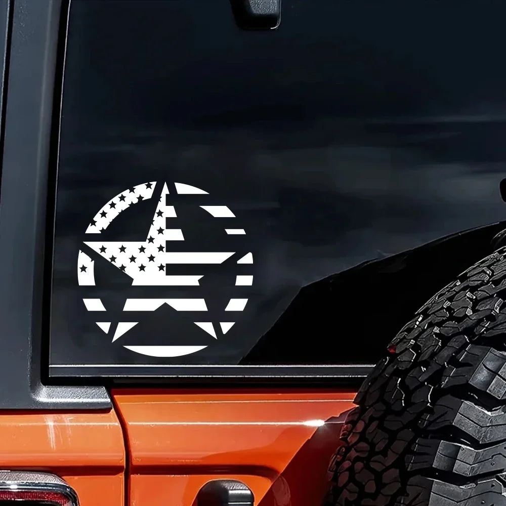 Car Sticker - USA star